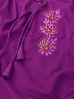 Premium Jacquard Embroidered 2-Piece Set – Purple - Image 4